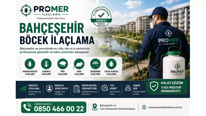 bahçeşehir böcek ilaçlama