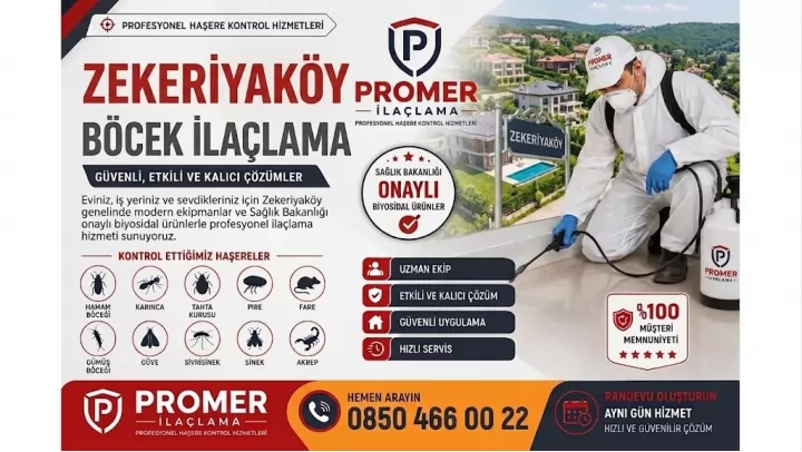 Zekeriyaköy Böcek İlaçlama 